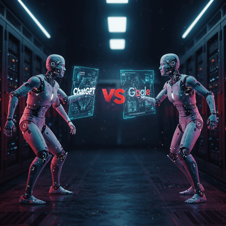 צ'אט ג'י פי טי מול גוגל